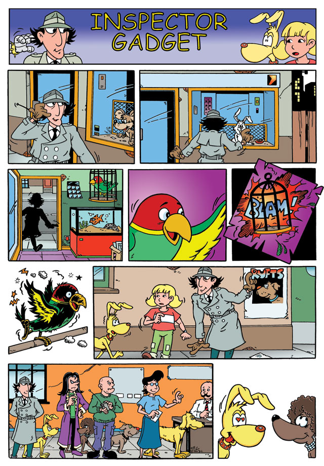Inspector Gadget comic strip from Zona